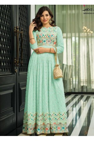 Green Desginer Anarkali- Gown 
