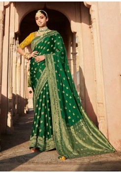 Green Assam Silk Saree