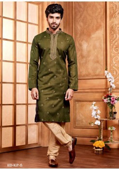 Green Designer Mens Kurt Set