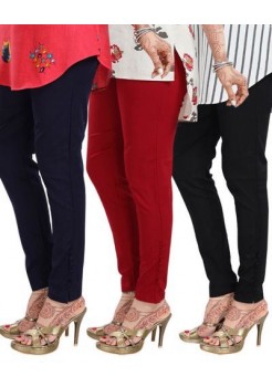 Cigarette Pants Stretchable Cotton With Narrow Bottom