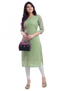 Green Georgette Kurta 