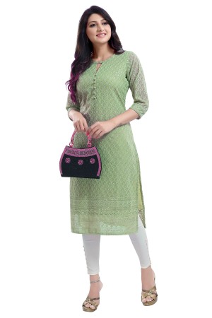 Green Georgette Kurta 