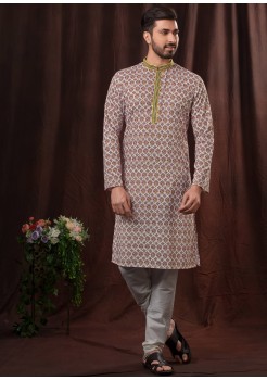 Multi Poly Mens Kurta