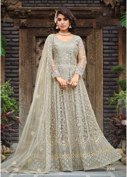  Grey  Pure Butterfly Net Gown 