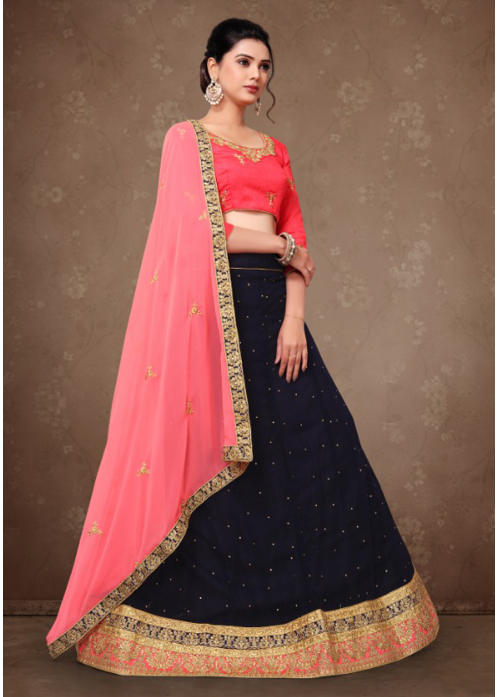 Dark Green & Raspberry Royal Sequin embroidered Lehenga set -Plus Size  Clothing(XS-10XL) – THE PLUS SIZE STORE by Meera Creations