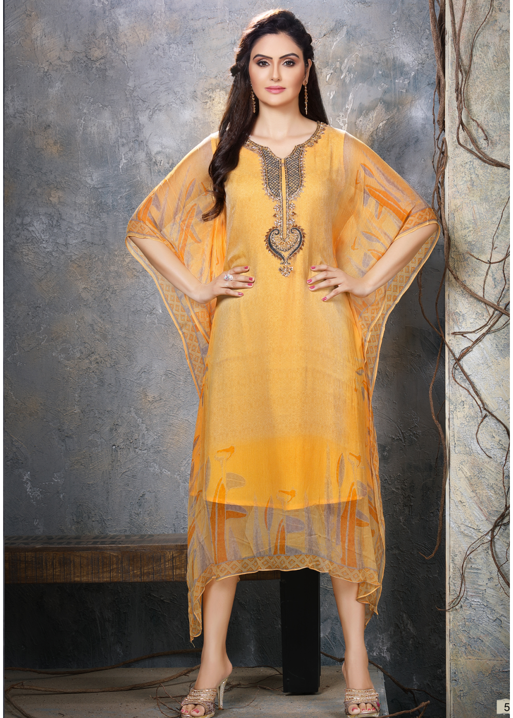 Aggregate 126+ yellow net kurti design super hot