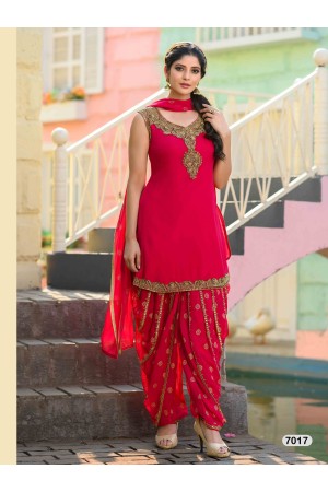 Designer Pink Patiyala Salwar Dhoti