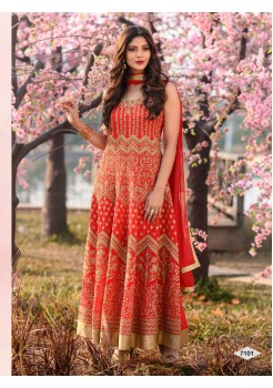 Designer Red Color Anarkali Gown