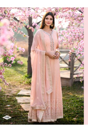 Pink Color Anarkali Gown